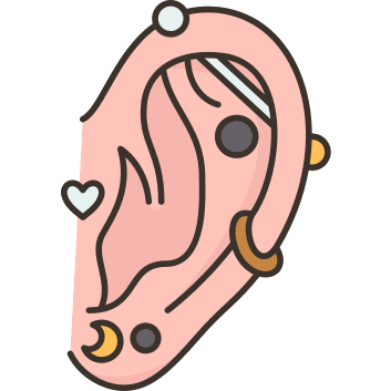 Ear Piercings Cartoon