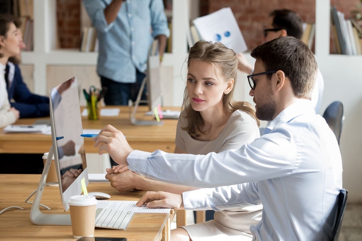 Employer training intern as bookkeeper