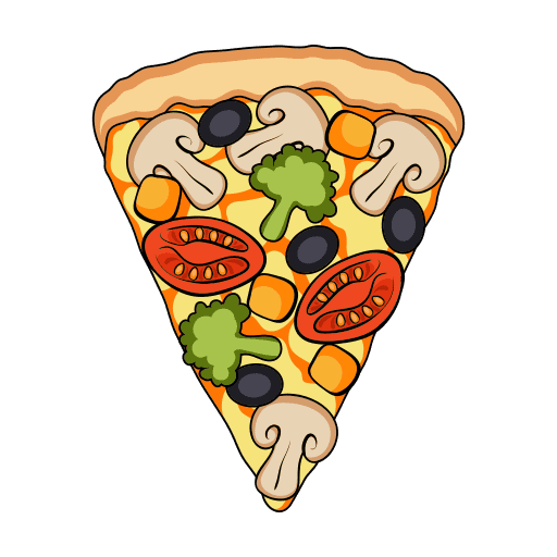 Pizza takeaway Cartoon