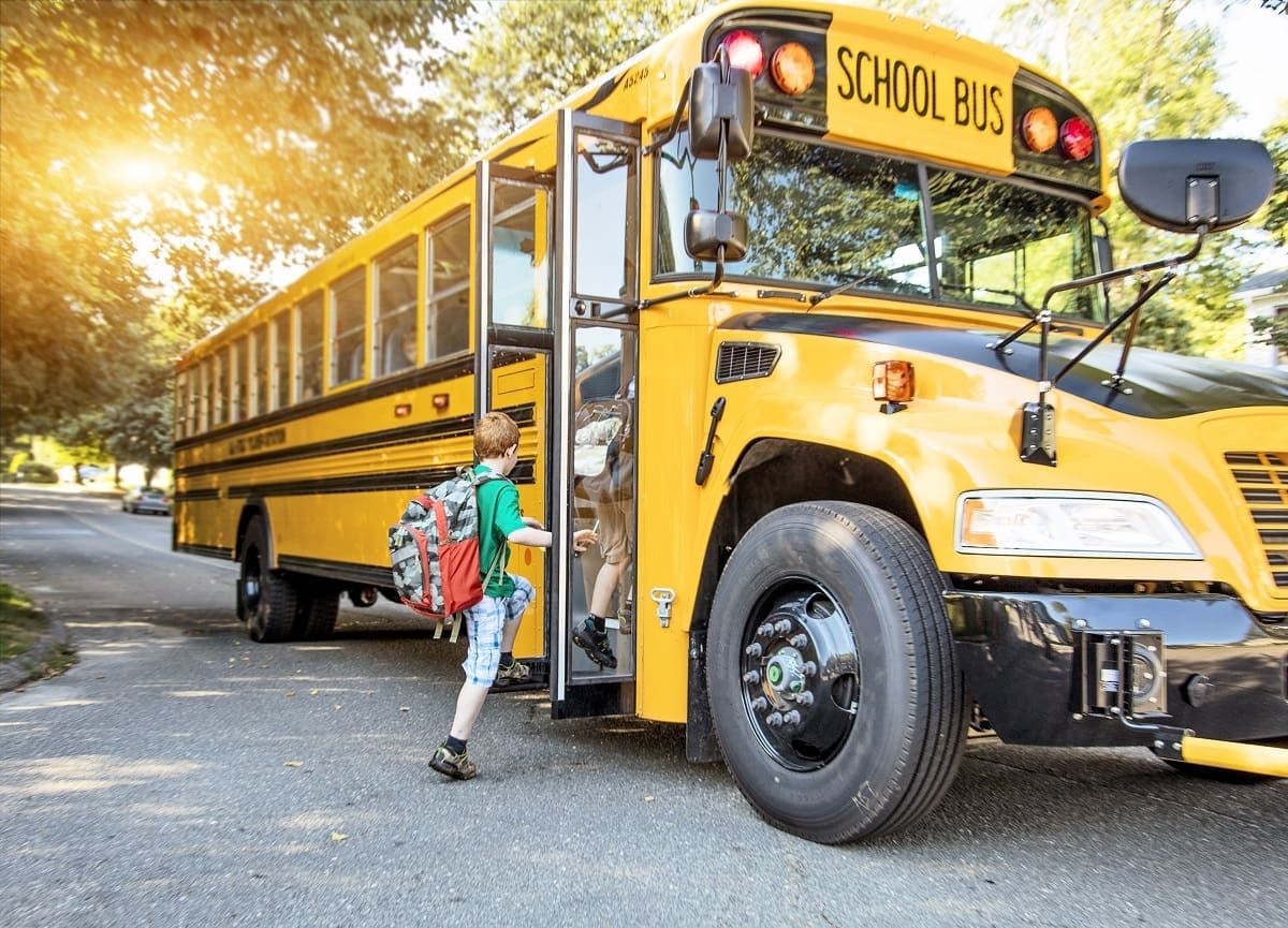 Driving school bus