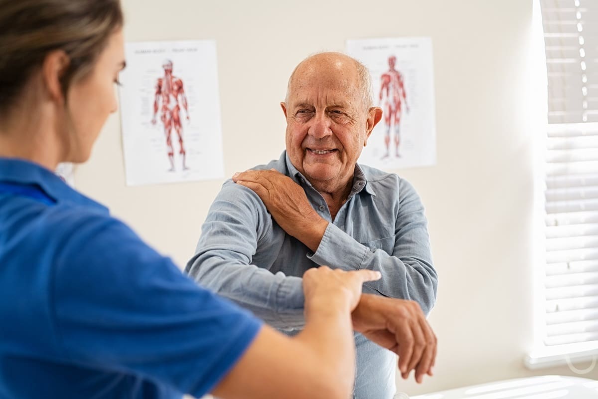 Chiropractor doing voluntary work