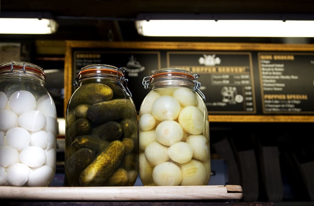 Safely storing food in a fish and chip shop