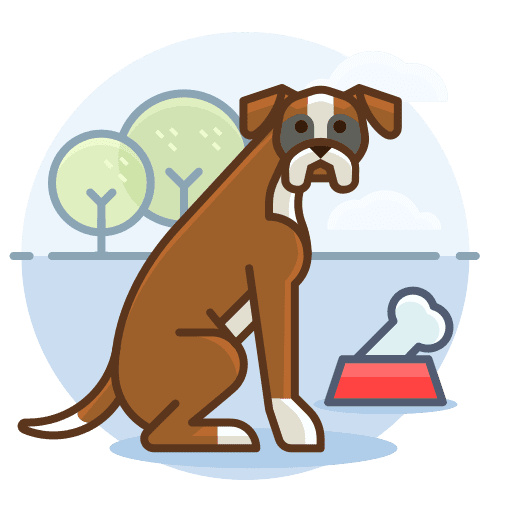 Training Dog Cartoon