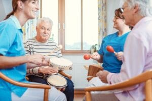 Benefits of music therapy in care environments