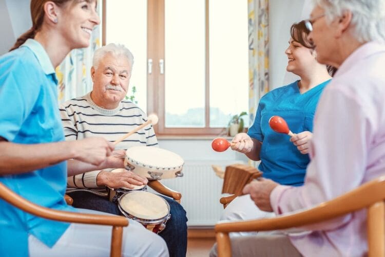 Benefits of music therapy in care environments