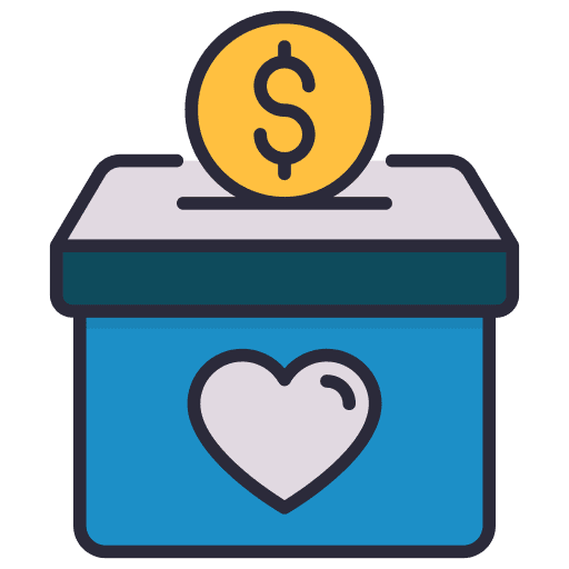Charity Business Setup Cartoon