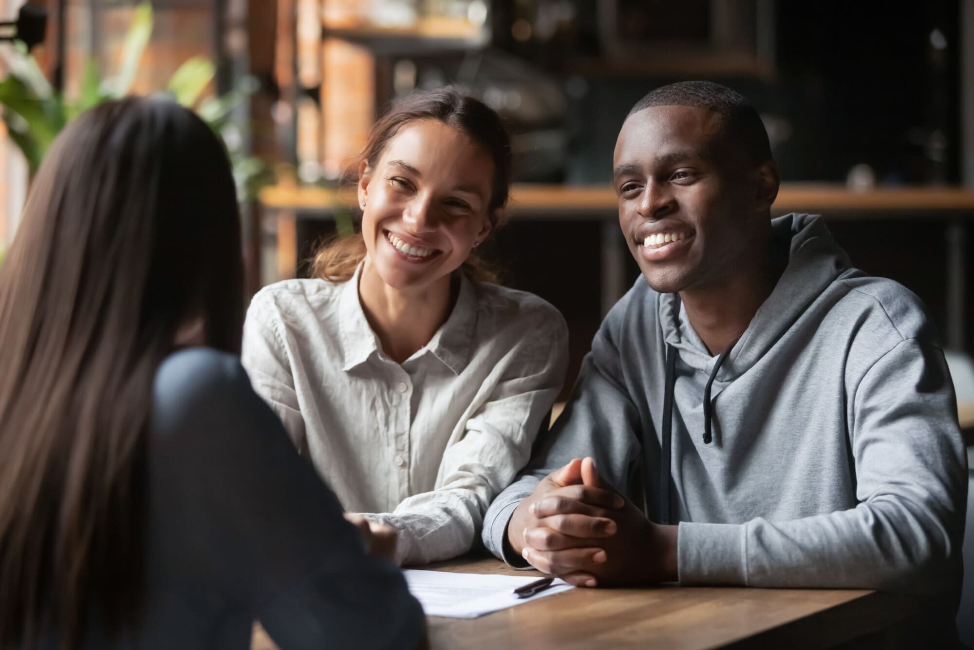 Clients having a Meeting with a Financial Advisor