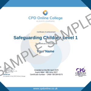Safeguarding Children Level 1 Certificate