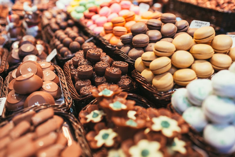 Food allergens in sweet shops