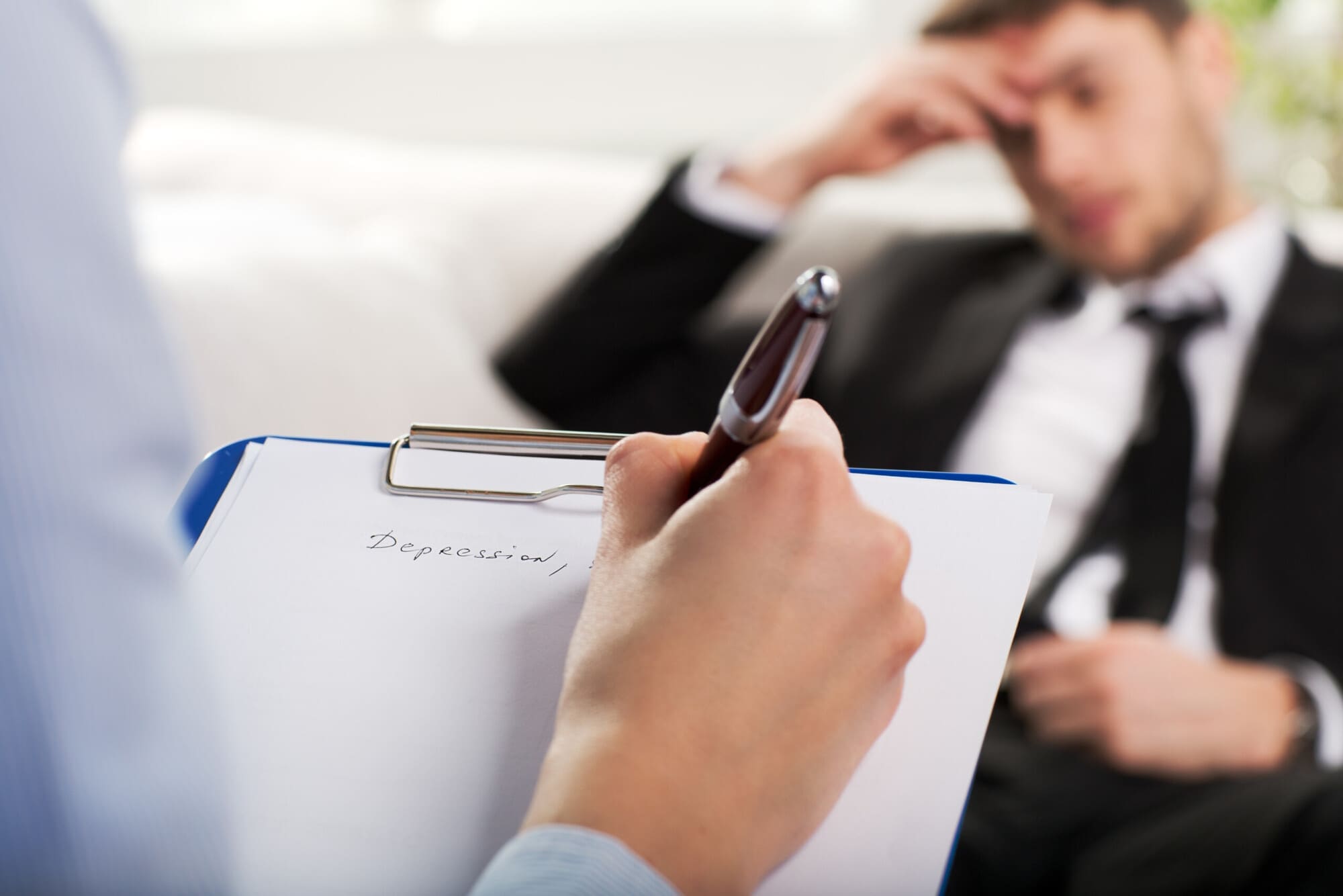 Man Talking With Psychiatrist