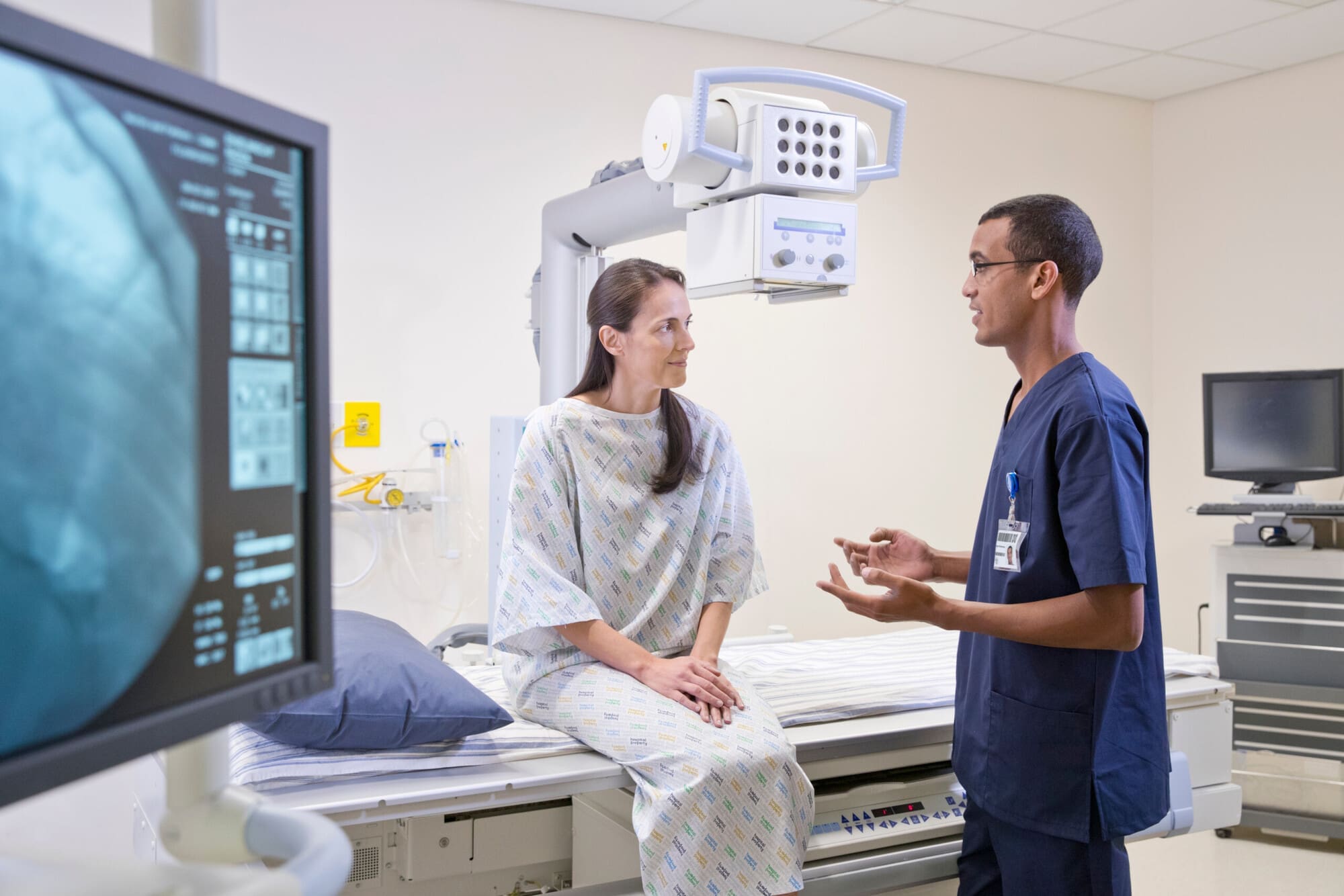Radiographer with Patient