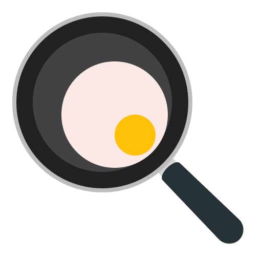 Frying egg