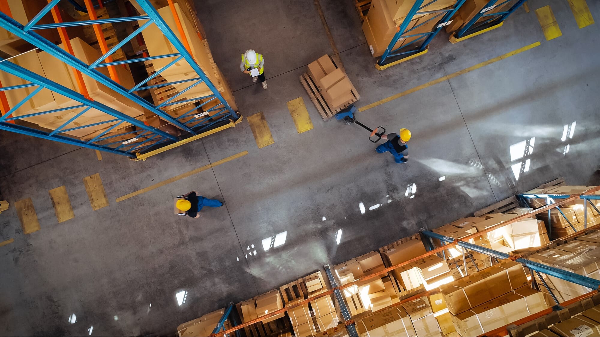 Warehouse Operatives Sorting Warehouse