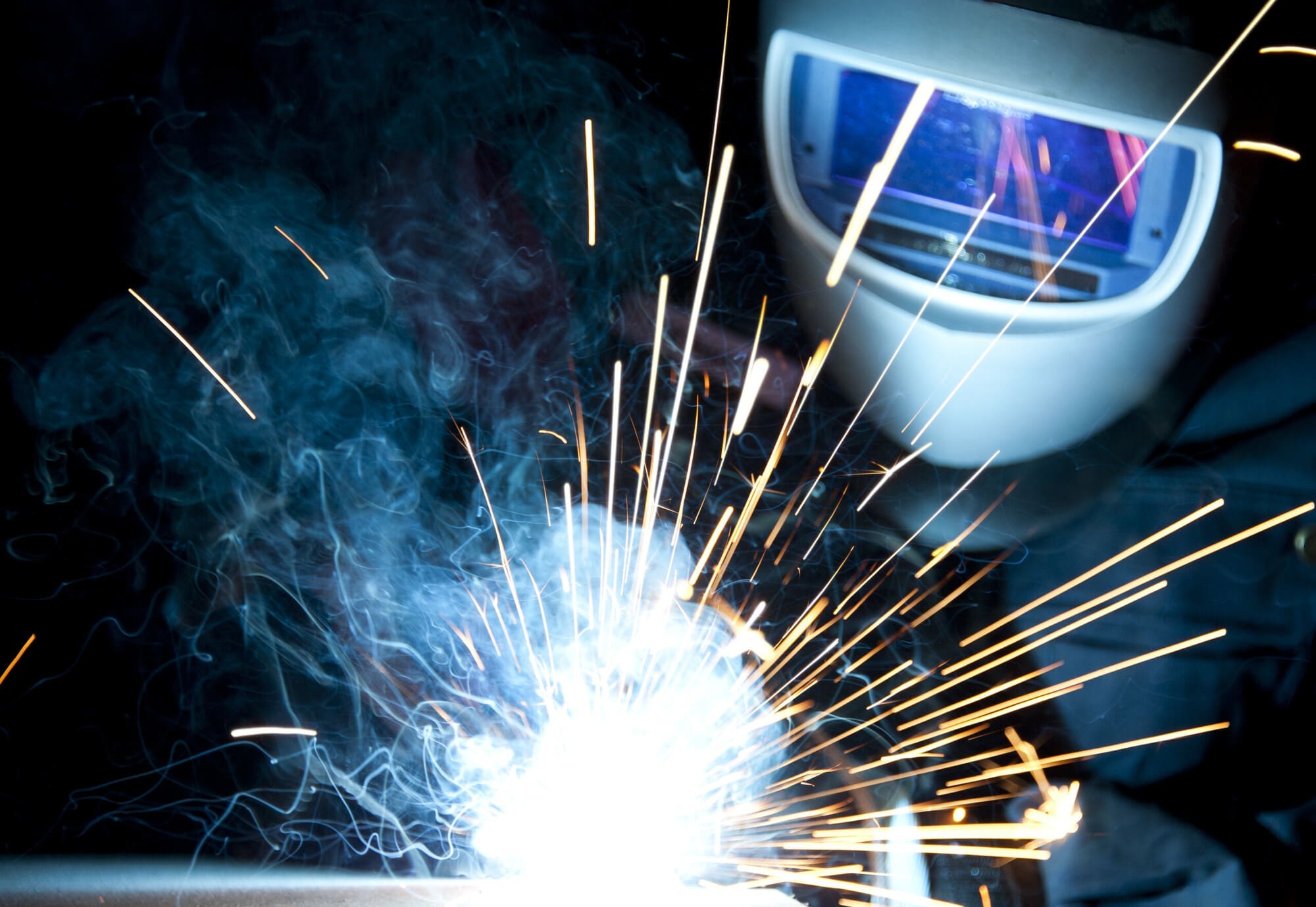 Welder Wearing PPE