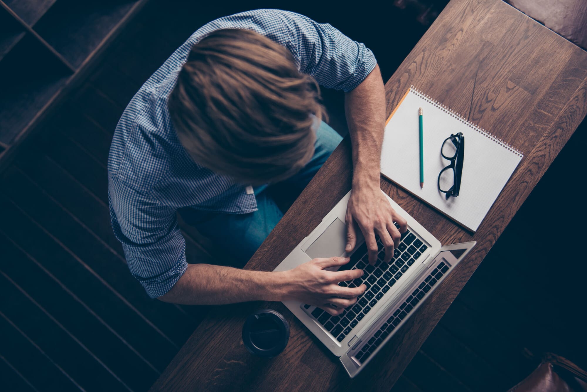 Writer Writing An Article
