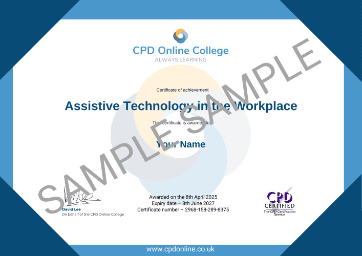 Assistive Technology in the Workplace Certificate