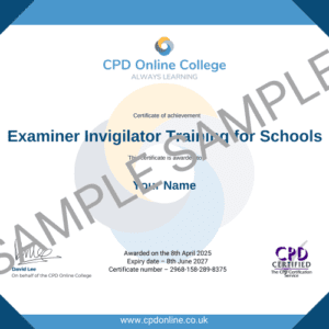 Examiner Invigilator Training for Schools Certificate