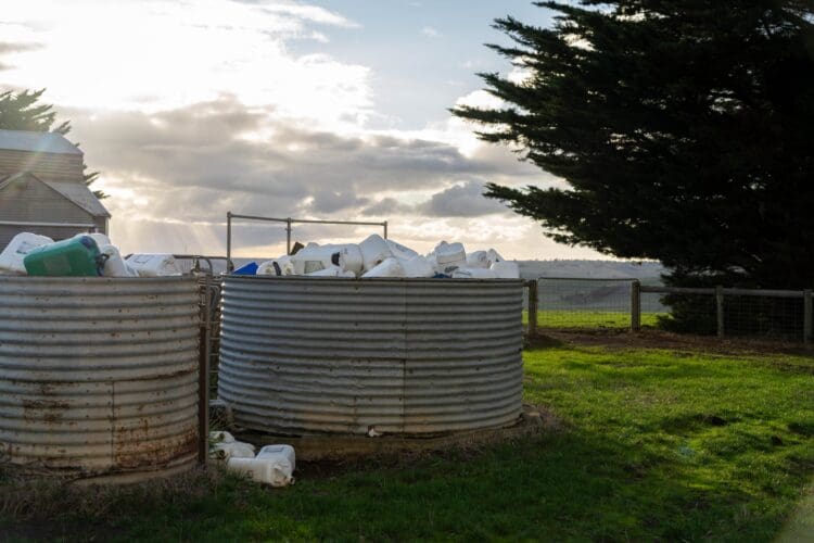 Chemical containers disposal, farm waste Chemical containers disposal, farm waste