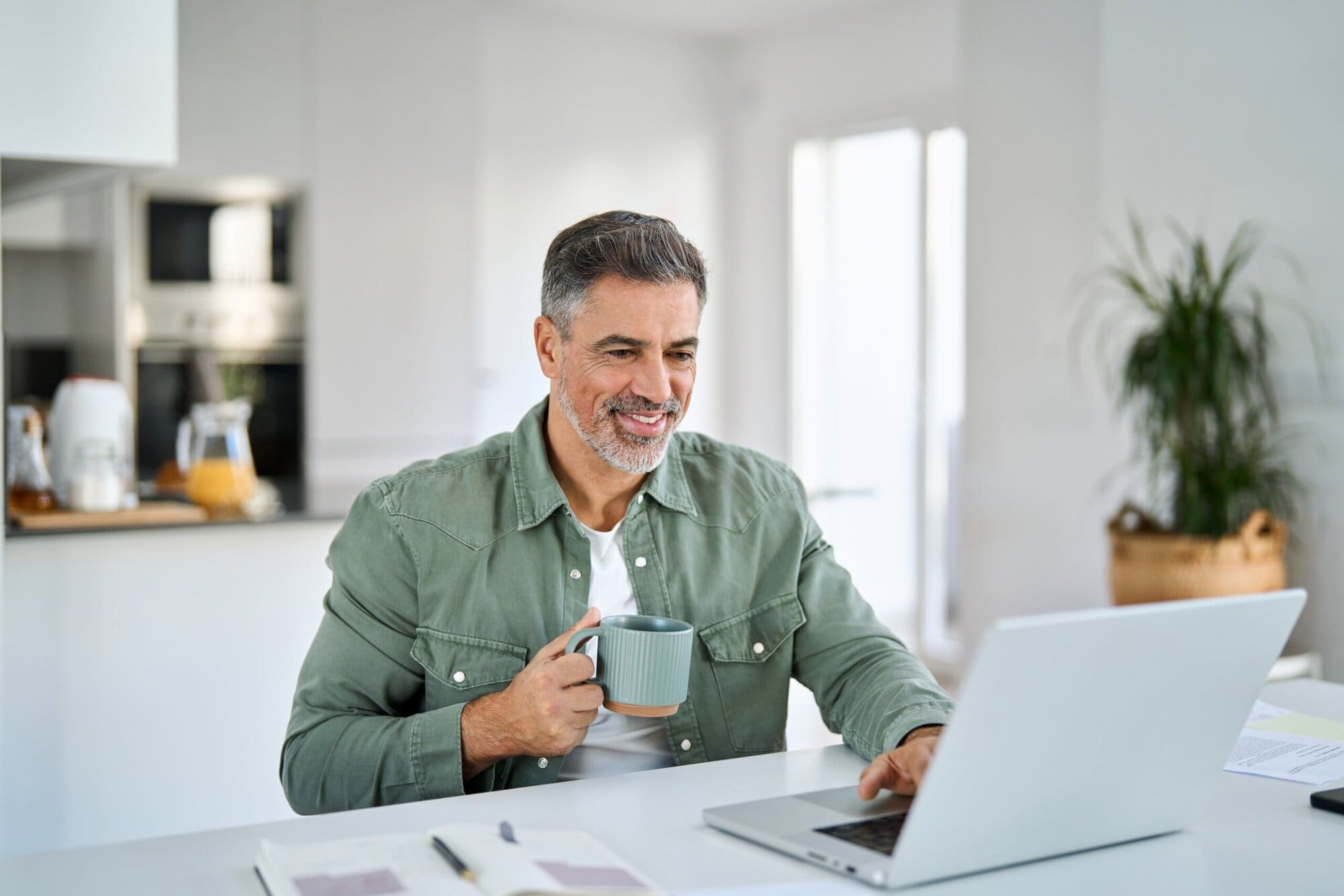 Male working from home scaled